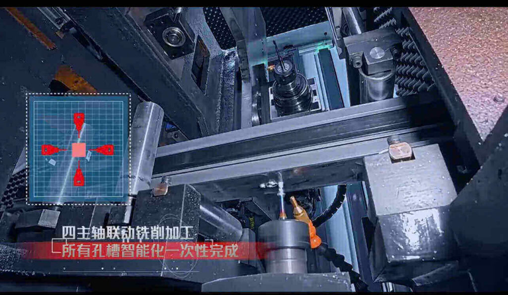 Khoan tự động 4 mặt tại trung tâm gia công cnc